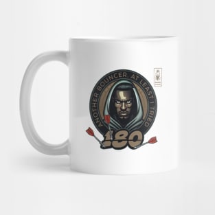 Dart 180 Onehundredandeigthy Bullseye Brown Player Mug